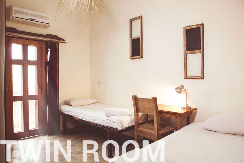 twin room - somewhere nice